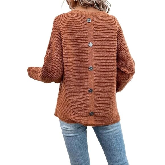 Cupshe Sweaters - CUPSHE Crew Neck Casual Pullover Sweater Womens Pullover Jumper L